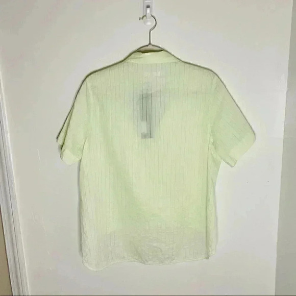 NWT Rag and Bone Kristine Faux Wrap High Lo Semi Sheer Striped Blouse - Picture 3 of 7